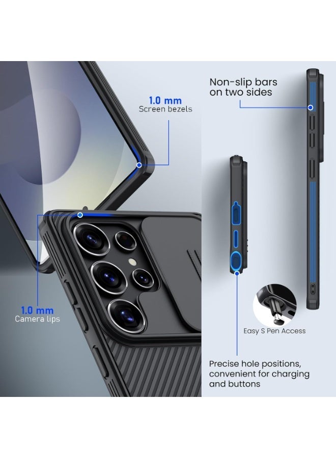 نيلكين غطاء حماية Nillkin Camshield Pro لهاتف سامسونج جالاكسي S26 ألترا، مزود بحماية منزلقة لعدسة الكاميرا، وظهر من البولي كربونات، وإطار من البولي يوريثين الحراري لحماية ممتص الصدمات. - Image 3